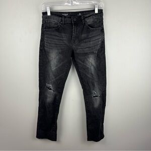 AG The Kingston Boy’s Black Distressed Slim Skinny Jeans